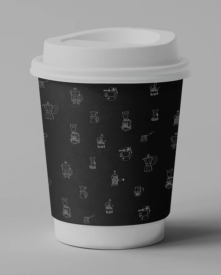 Diseño vaso de café